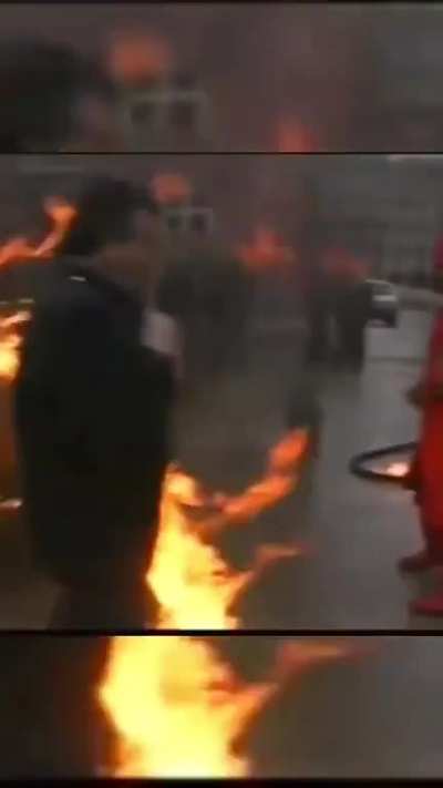 Me showing the village my new burning hands spell (I forgot to prepare create water)