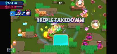 I did a penta-takedown, but the narrator only goes up to quad takedown, so he said it twice.