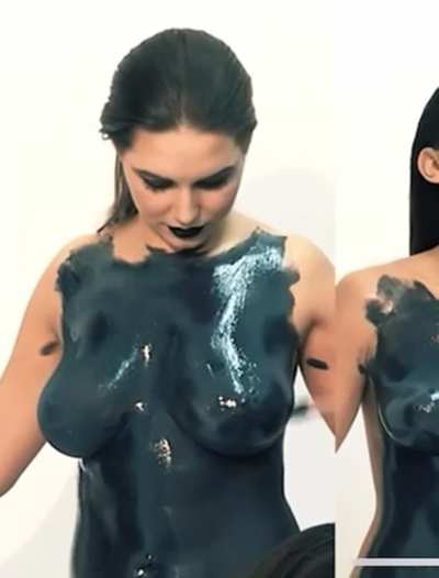 Jiggly body paint