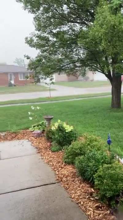 Quick glimpse of much needed rain