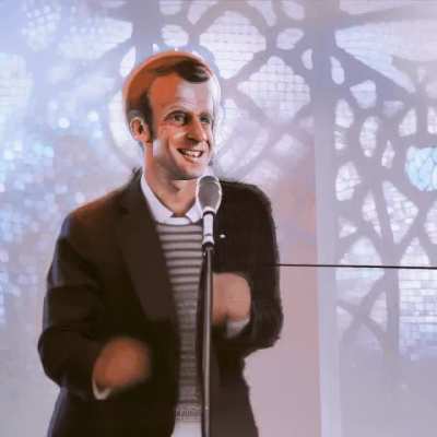 Rick Roll but it's Macron