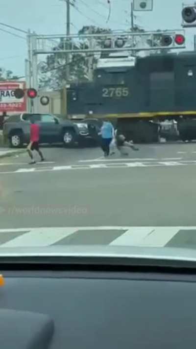What could go wrong stopping on train tracks?
