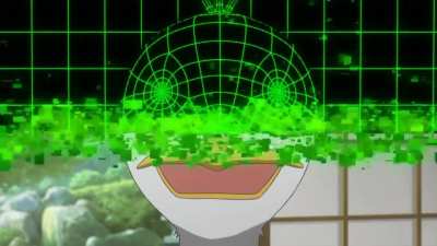 Kyoko turns into a duck