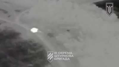 Footage of a Ukrainian FPV attack on a Russian MT-LB with an RBU-6000 Smerch-2 213-mm caliber Soviet anti-submarine rocket launcher installed on top.