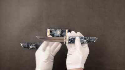 A tanto I made. Vanax superclean, hybrid, walrus tooth.