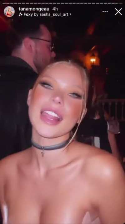 licking her lips