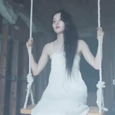 Seulgi on a swing 