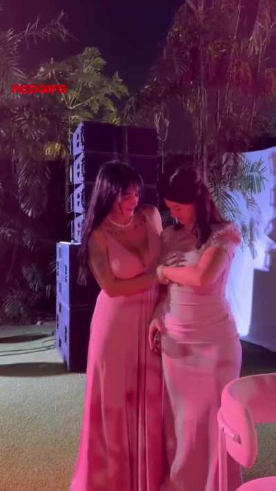 I went on a double date with my sister and our gfs. We were having a fun night until I came back from the bathroom and found out my sisters gf possessed my gf. They were amazed how big my gfs boobs were and used the pearl necklace to take control. “Hey wh