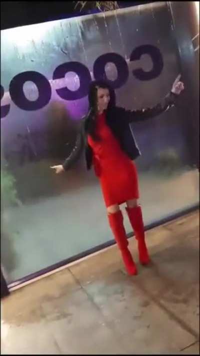 To make a big entrance