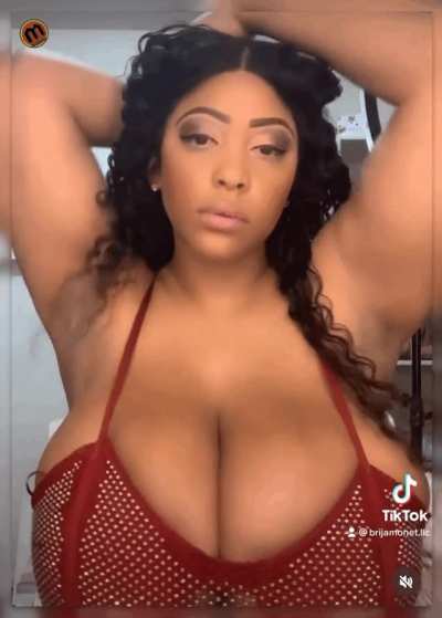 Brija knows cleavage counts..