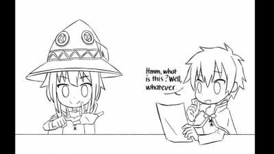 Kazuma and megumin having a wholesome chat / 