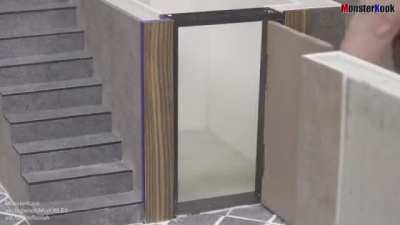 Architect builds a 3-story dollhouse out of concrete