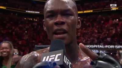 Good message for everybody, from the ufc middleweight champion Israel Adesanya.