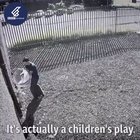 Clever trick used by a teen to quickly hide from cops.