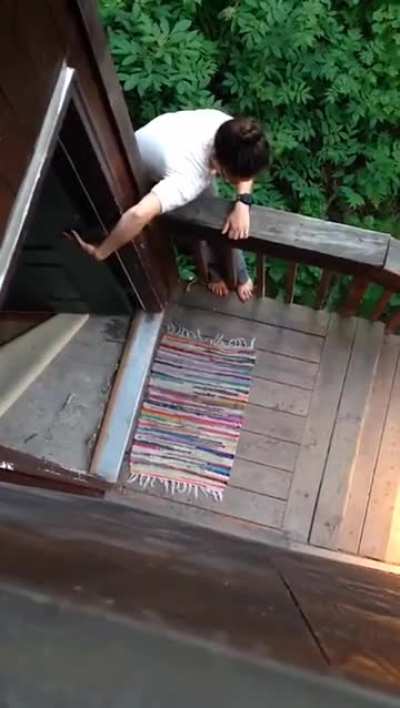 To be honest, I was waiting for the railing to fail