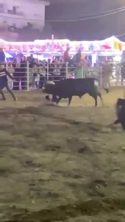 You spin me right 'round, baby, right 'round - and the bull wins