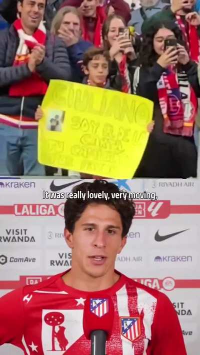 Giuliano tells the story behind giving his shirt to a fan
