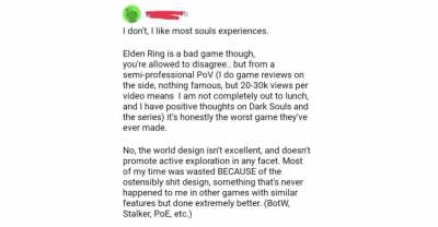 Muh face when semi-professional game reviewer