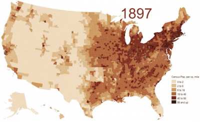 Historical Population Distribution of the U.S.