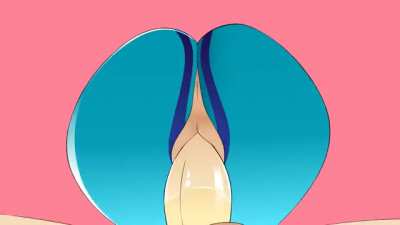 Samus bouncing her thicc buns (Mons<wbr>trous<wbr>frog) [Metroid]
