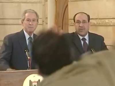 George Bush Epic Shoe Maneuver