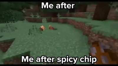 This is an actual depiction of me when Spicy Chip