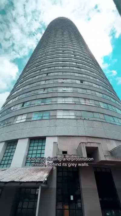The South African building that has up to 13 storey's of trash