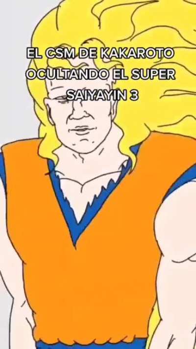 Goku con un ssj 3 en la mochila