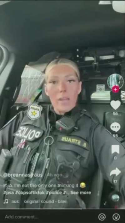 Police officer basically saying the law doesn’t apply to them