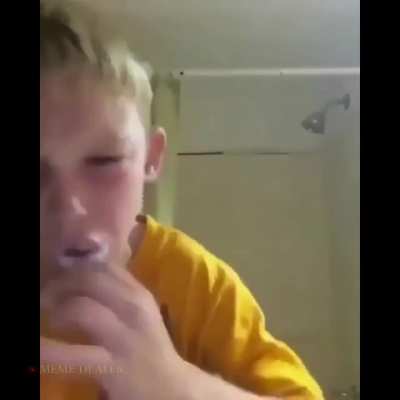 The doctor said to my son that you should brush your teeth harder.