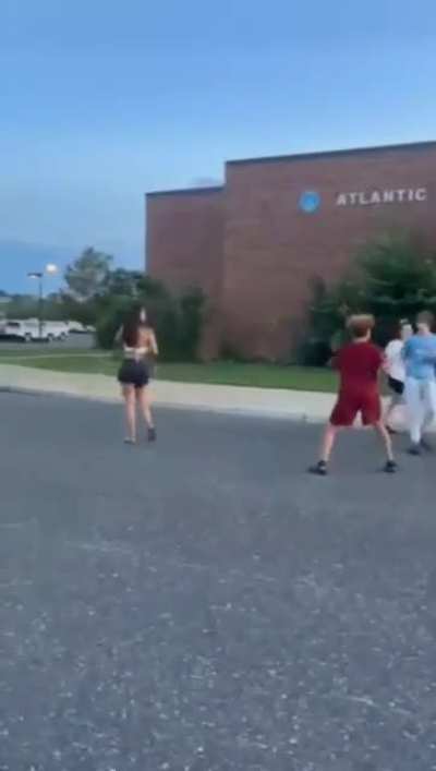 Kid in red cheated on kid in blues sister