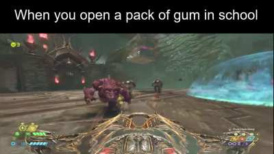 How it feels to chew 5 gum