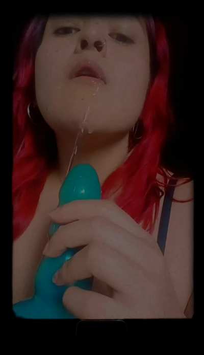 This way I'll get my dildo wet before I shove it up your ass.