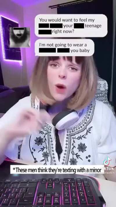 Predators making this girl’s work very easy