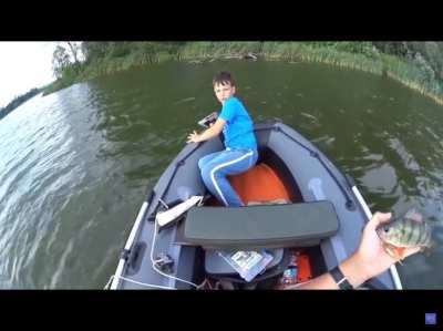 Great idea swinging your iPad above the water