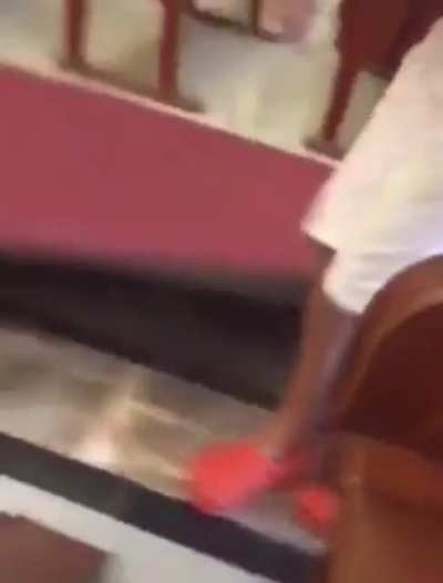 Kids find swastikas under a church carpet💀