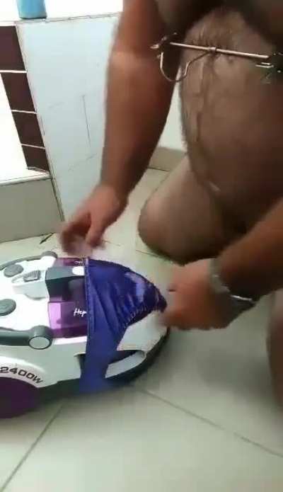 A man and a vaccum