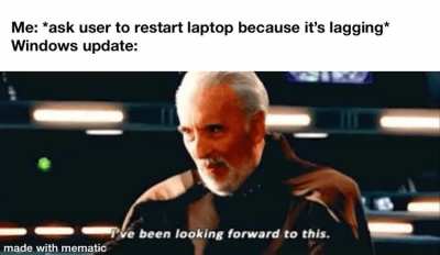 Oh no! Not now!