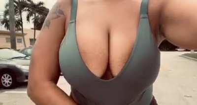 The jiggle those melons make
