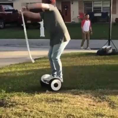 Quite the show of balance...