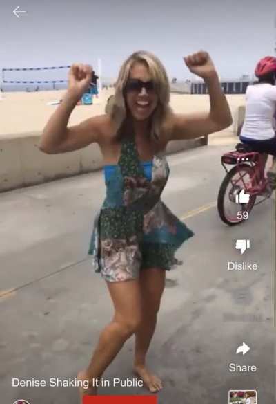 Denise shaking it