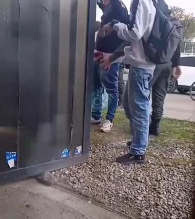 Cop does impressive pat down