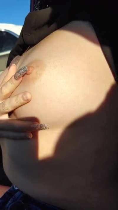 Due to popular demand, here's another public titty drop!