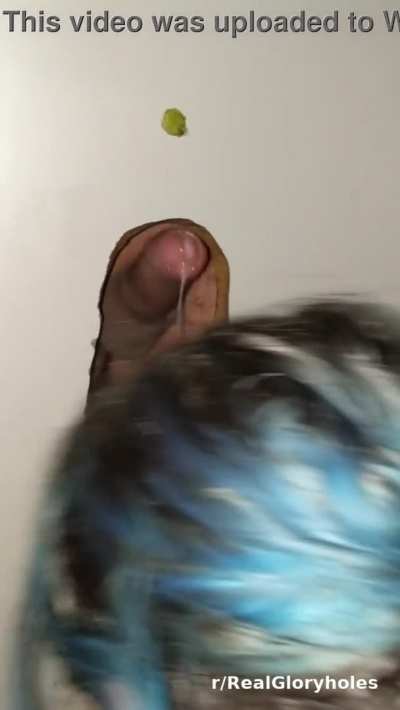 No-knock Cumshot at her 1st Gloryhole
