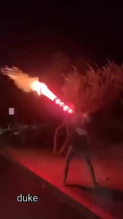 Launching fireworks from a cone