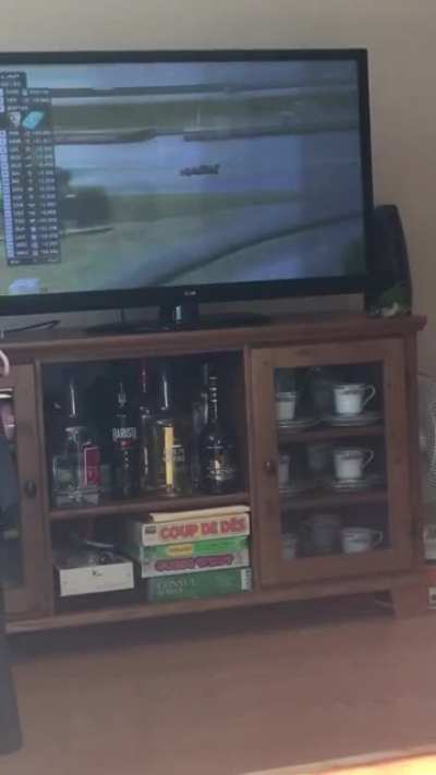 She wants to race too!