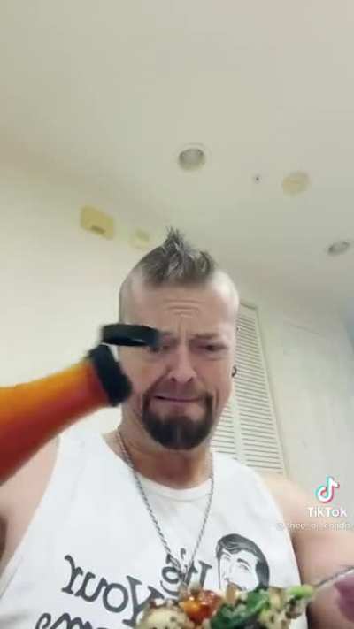 Something tells me he doesn’t like hot sauce
