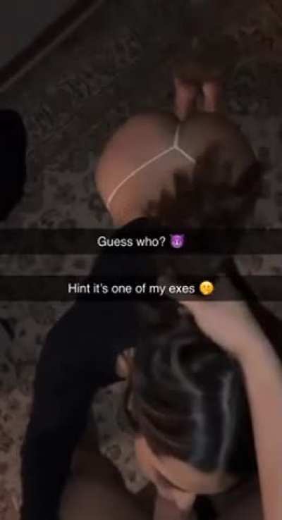 Your gf had a friend coming over, so you couldn’t go see her. You got sent this from her snap..