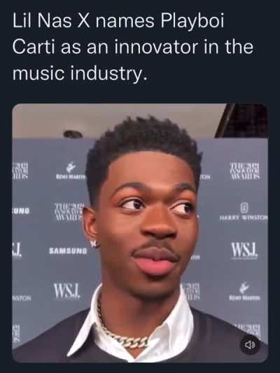 Lil Nas X calls Carti innovator 🧛🏾🦇