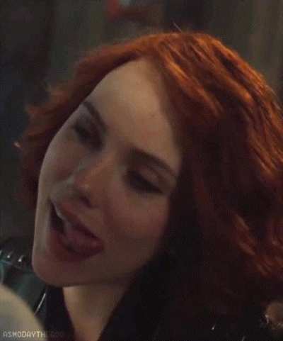 Your sexy wife Scarlett Johansson came home from Marvel movie set. She's going to suck your dick while role playing Black Widow
